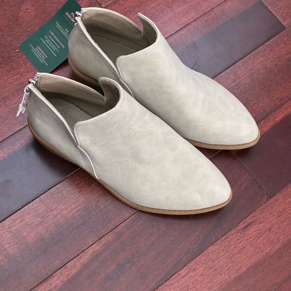 Chic Cream Ankle Booties